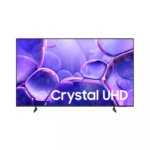 TV Samsung Crystal UHD 50 pouces UA50U8000FU avec écran violet vibrant et logo Crystal UHD