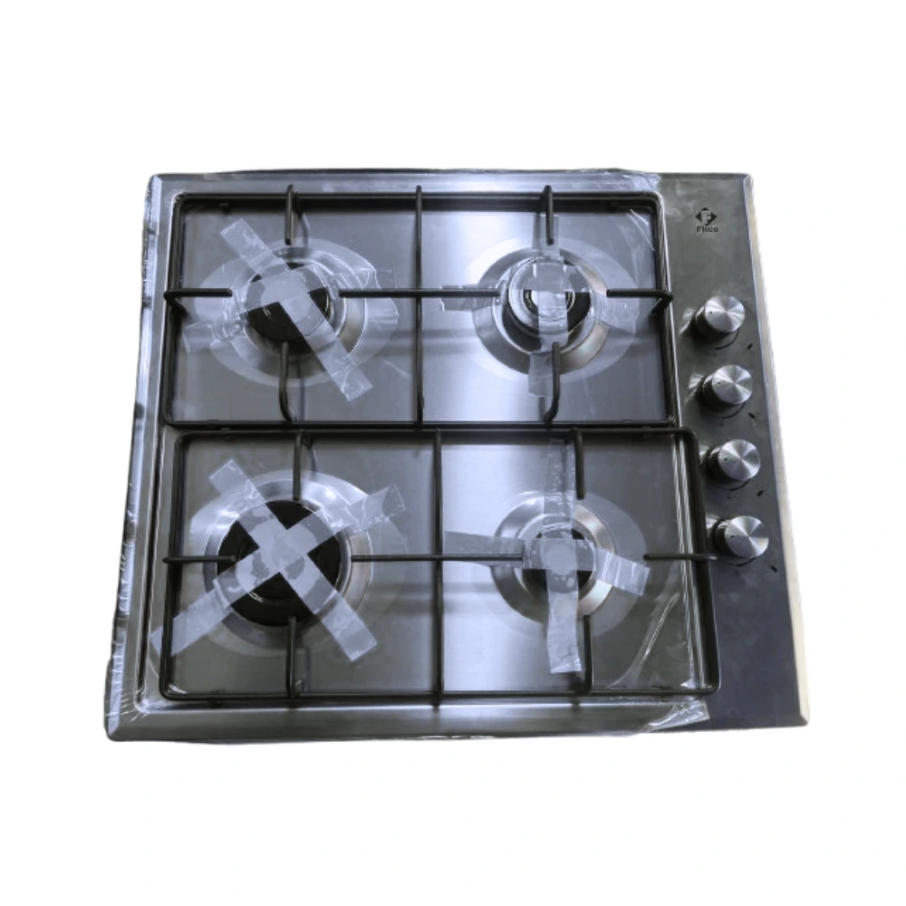 Plaque cuisson gaz Fitco 4 feux 60cm inox F-FBH6040GXM avec commandes