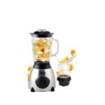 Blender WEST AM-1352 1.5L Inox avec moulin épices vue face - YASMOS Electro Maroc